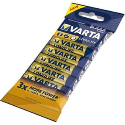 1x8 Varta Longlife AAA LR 3 Bulk Pack  - Πληρωμή και σε 3 έως 36