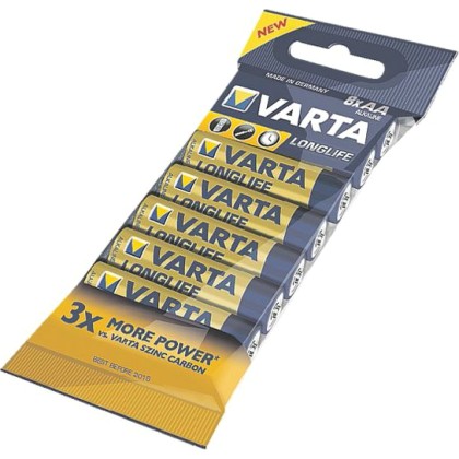 1x8 Varta Longlife AA LR 6 Bulk Pack  - Πληρωμή και σε 3 έως 36 