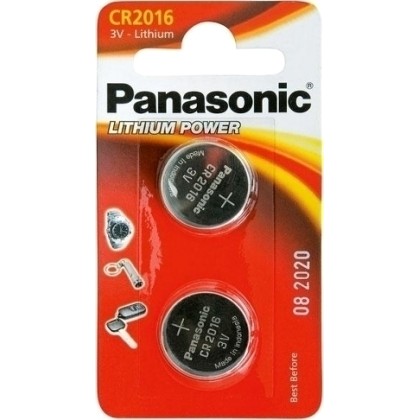1x2 Panasonic CR 2016 Lithium Power  - Πληρωμή και σε 3 έως 36 χ