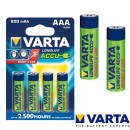 1x4 Varta Rechargeable Accu AAA Ready2Use NiMH 800 mAH Micro  - 