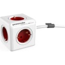 allocacoc PowerCube Extended incl. 1,5 m Cable red Type F  - Πλη