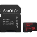 SanDisk Ultra microSDXC UHS 128G 80MB/s+Adapt. SDSQUNS-128G-GN6T