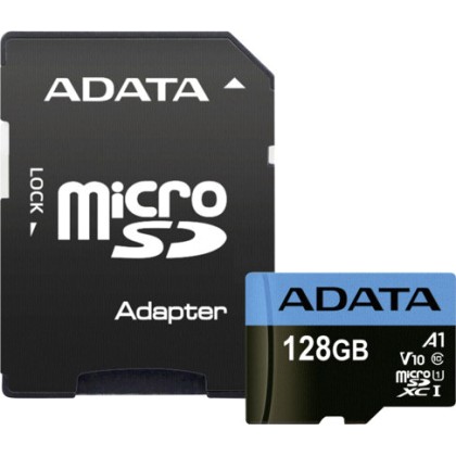 ADATA microSDXC UHS-I Class 10 128GB Premier with Adapter A1  - 