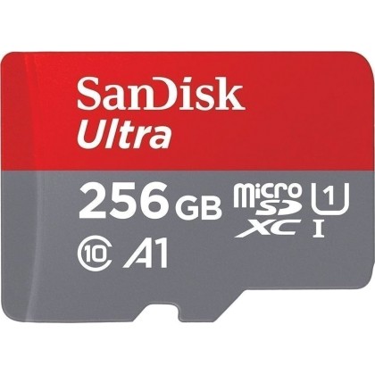 SanDisk Ultra microSDXC A1 256GB 100MB/s.Adapt.SDSQUAR-256G-GN6M