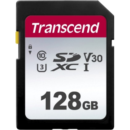 Transcend SDXC 300S        128GB Class 10 UHS-I U3 V30 A1  - Πλη