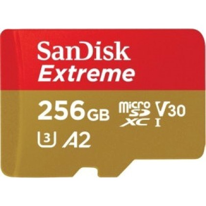 SanDisk microSDXC V30 A2   256GB Extreme 160MB SDSQXA1-256G-GN6M