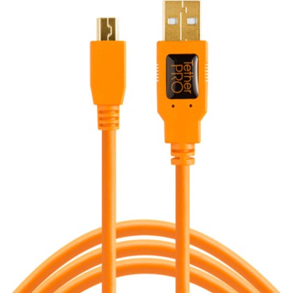 Tether Tools TetherPro USB 2.0 A Male to Micro B 5-pin orange  -