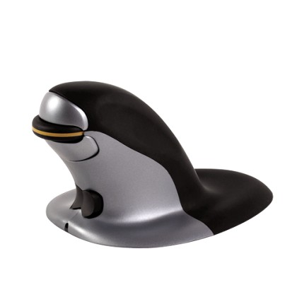 Fellowes Penguin Ambidextrous Vertical Mouse - Medium Wireless  