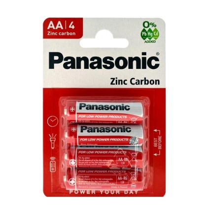 Μπαταρία Zinc Carbon Panasonic LR6 size AA 1.5 V  - Πληρωμή και 