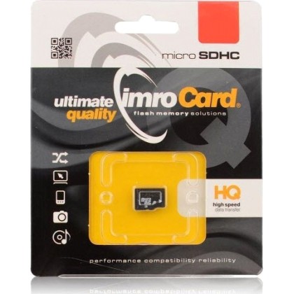 IMRO microSDHC 8GB Class 10  - Πληρωμή και σε 3 έως 36 χαμηλότοκ