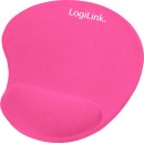 LogiLink Mousepad with silicone gel hand rest Pink  - Πληρωμή κα