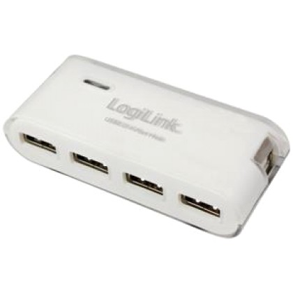 Hub USB + PSU White Logilink UA0086  - Πληρωμή και σε 3 έως 36 χ