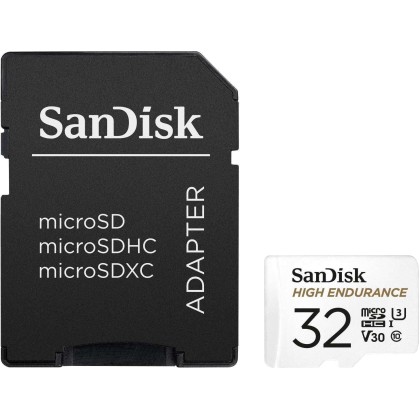 Sandisk High Endurance microSDHC 32GB U3 V30 with Adapter  - Πλη