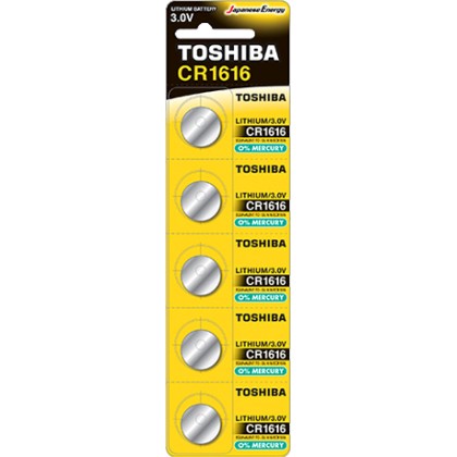 Toshiba CR1616 (5τμχ)  - Πληρωμή και σε 3 έως 36 χαμηλότοκες δόσ