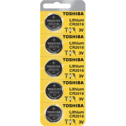 Toshiba Lithium CR2016 (5τμχ)  - Πληρωμή και σε 3 έως 36 χαμηλότ