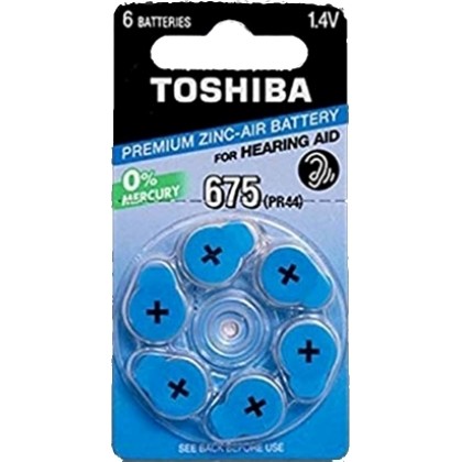 Toshiba Zinc Air 675 6τμχ  - Πληρωμή και σε 3 έως 36 χαμηλότοκες