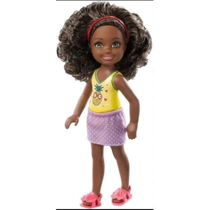 Mattel Barbie Club Chelsea Mini Girl Doll - Pineapple Top with B