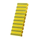 POWERTECH Clip αρίθμησης καλωδίου γράμμα E, Yellow, 10τεμ.