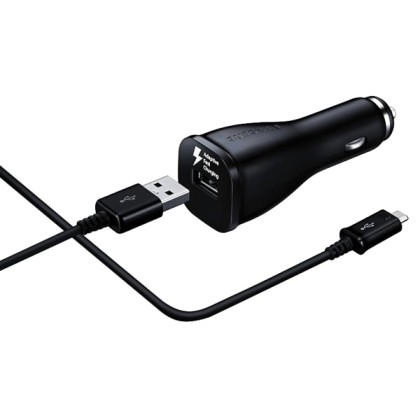 SAMSUNG Φορτιστής αυτοκινήτου EP-LN915U, Micro USB, 15W 2A, μαύρ