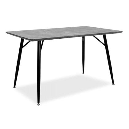 Τραπέζι Conor Με Επιφάνεια Mdf Χρώμα Γκρι Cement Πόδι Μεταλλικό 
