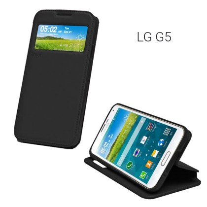 Αναδιπλούμενη θήκη - stand για LG G5 (H830) - Μαύρο