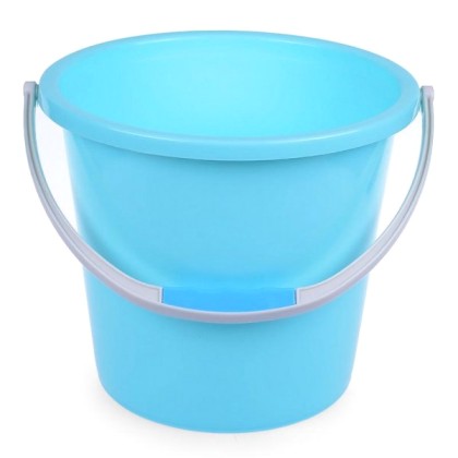 Πλαστικός κουβάς νερού Φ31x27cm - Γαλάζιο