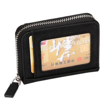 INTIME πορτοφόλι πιστωτικών καρτών IT-017, RFID, PU leather, μαύ