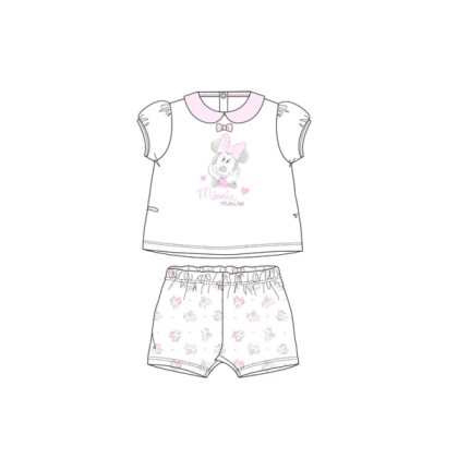 Βρεφικές Πιτζάμες Χρώματος Λευκό Minnie Disney ER0014