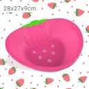 Μπολ με σχέδιο φράουλας 28x27x9cm - Ροζ