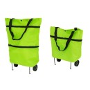 Αναδιπλούμενη τσάντα αγορών με ρόδες AG392, πράσινη