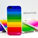 Πολύχρωμη θήκη back case για iPhone 5/5S - Back Case with colour