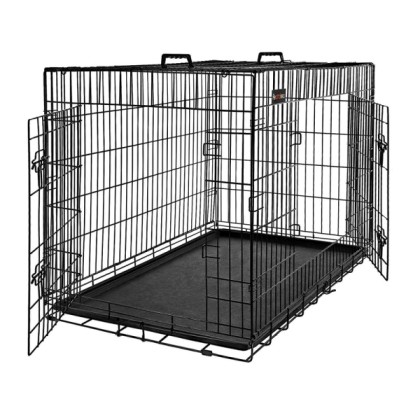 Αναδιπλούμενο Μεταλλικό Κλουβί Σκύλου με 2 Πόρτες 92.5 x 57.5 x 