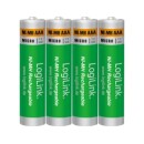 Battery NI-MH Rechargeable AAA 1.2V Logilink LR03RB4 4pcs