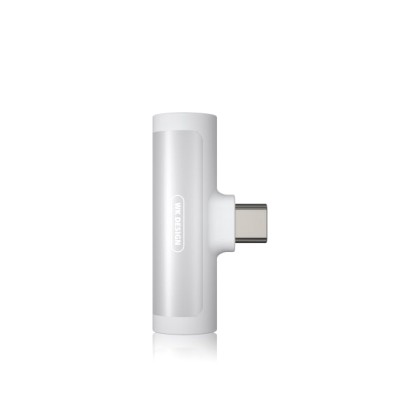Adaptor Type C 2in1 3.5mm & Type C WDC-094a White