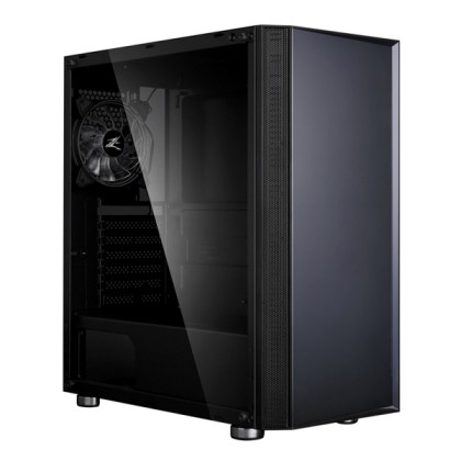 ZALMAN PC case R2 mid tower 420x207x457mm, 1x fan, διάφανο πλαϊν