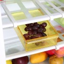 Πλαστικό συρτάρι - ράφι αποθήκευσης ψυγείου - Κίτρινο