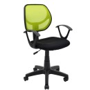 Καρέκλα Γραφείου Εργασίας Sara Με Ύφασμα Mesh Χρώμα Μαύρο-Πράσιν