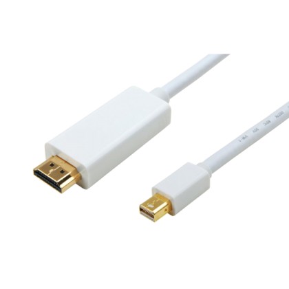 POWERTECH καλώδιο Mini DisplayPort σε HDMI 1.4V CAB-DP012, λευκό