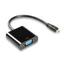 POWERTECH Adapter Micro HDMI 1.4V (M) σε VGA DB15 (F), 0.20m, μα