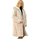 Μακρύ γυναικείο παλτό γούνα