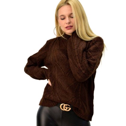 Γυναικείο πουλόβερ με σχέδια