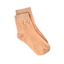 Γυναικείες κάλτσες με πέρλες και ασημοκλωστή