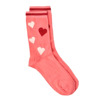 Γυναικείες κάλτσες με σχέδιο καρδιές