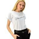 Γυναικείο T-shirt με τύπωμα pause and reset