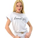 Γυναικείο T-shirt με τύπωμα beautiful