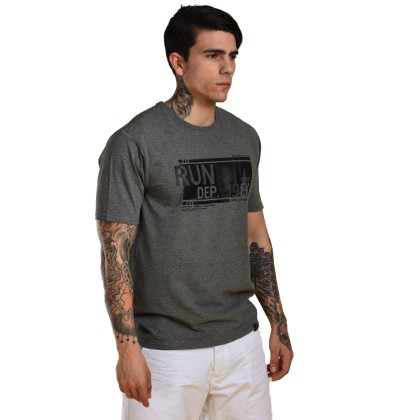 RUNNER μπλουζάκι t-shirt ΣΚ. ΓΚΡΙ 41-206-024