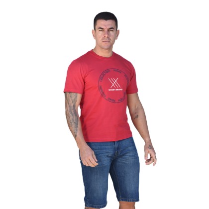Biston t-shirt βαμβακερό ΚΟΚΚΙΝΟ 43-206-004