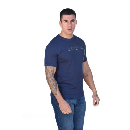 Biston t-shirt βαμβακερό NAVY 43-206-006