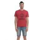 Biston t-shirt βαμβακερό ΚΟΚΚΙΝΟ 43-206-009