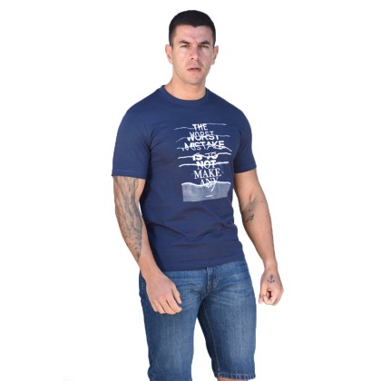 Biston t-shirt βαμβακερό NAVY 43-206-009